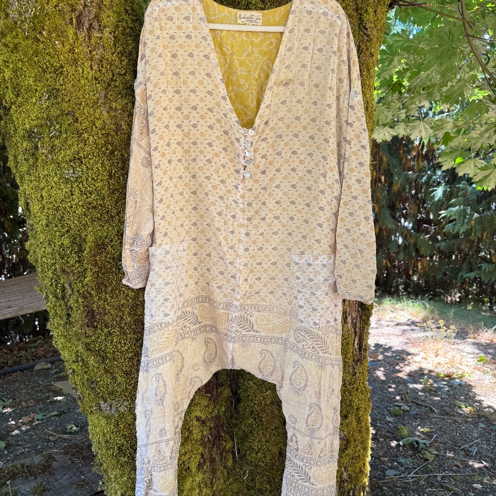 Kantha Bae Long Sleeve Cotton Romper